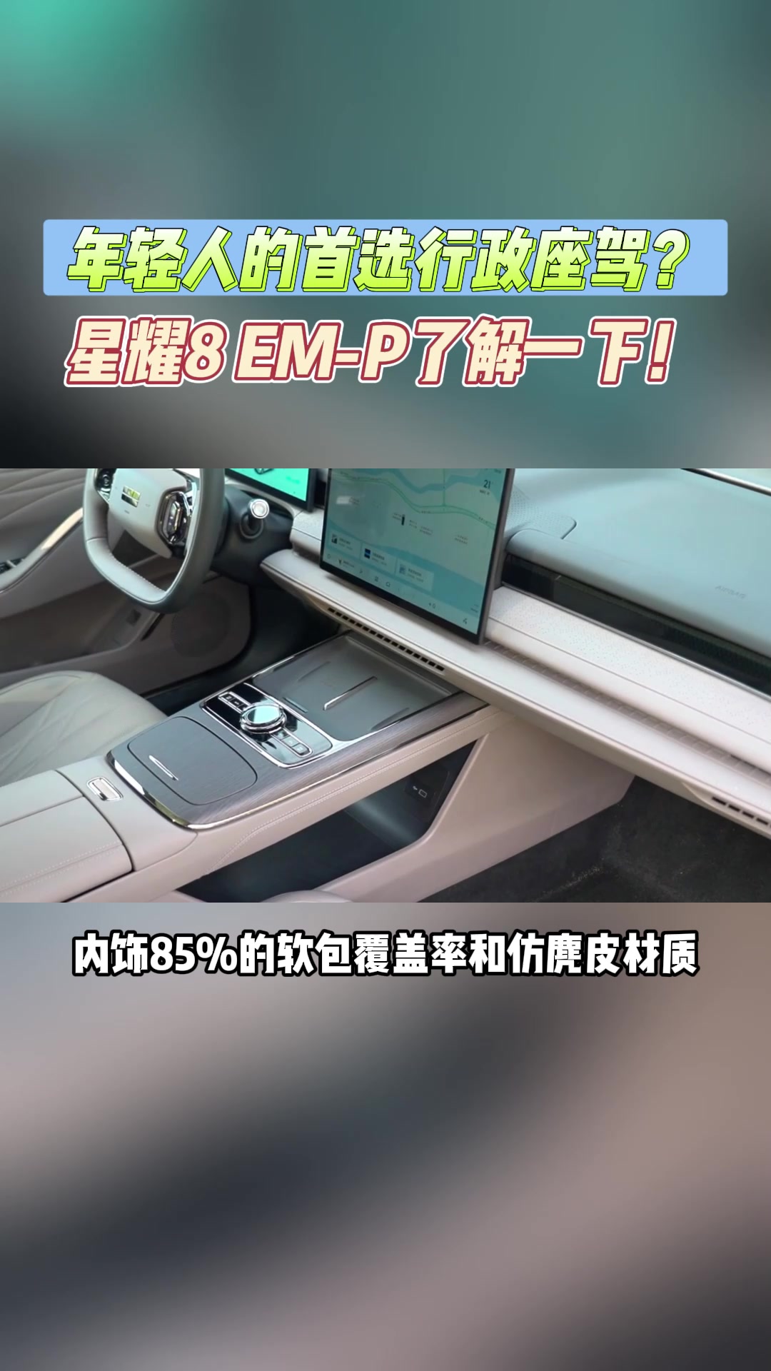 年轻人的首选行政座驾？星耀8 EM-P了解一下！